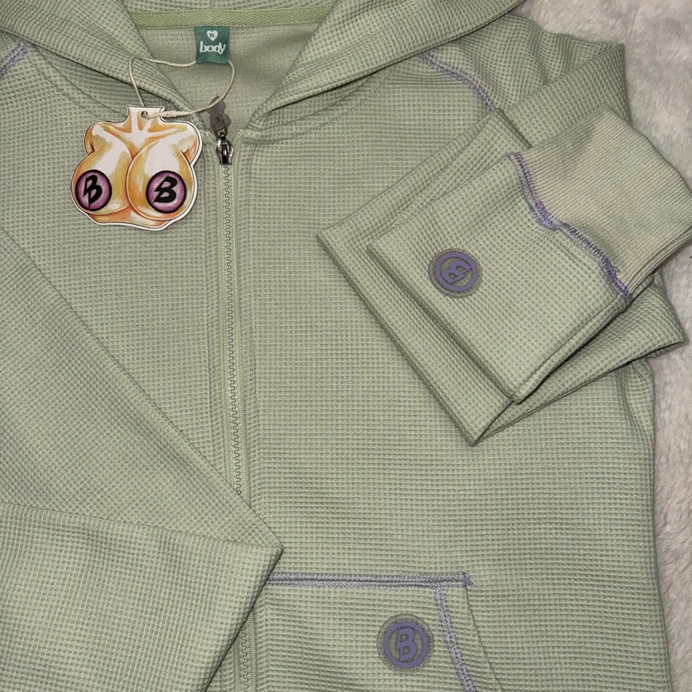 Body by raven Waffle knit set sage/lavender